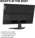Lenovo G27e-20 27 Inch Full HD (1080p) Gaming Monitor (VA Panel, 100Hz, 1ms, HDMI, DP, AMD FreeSync Premium) - Raven Black